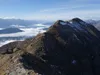 vom Gipfel Zellinkopf Richtung Gipfel Leitenkopf im Bild rechts