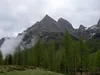 bei der Kerschbaumeralm Schutzhaus Blick Richtung Gamswiesenspitzen