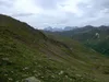 Anstieg Richtung Kreuzspitze Blick Richtung Sextner Dolomiten