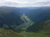 Blick vom Gipfel Kreuzspitze Richtung SO unten das Villgratental