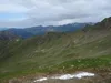 Blick vom Gipfel Kreuzspitze Richtung Westen