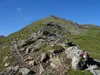 vom Wetterkreuz zum Gipfel Langschneid hinten in der Bildmitte