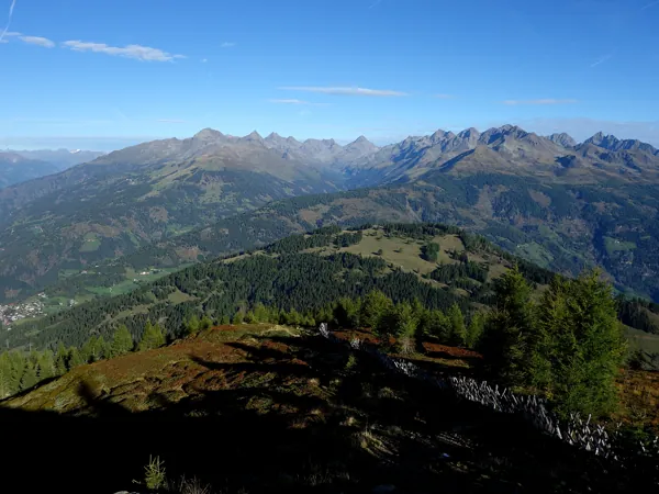 Gipfel Ederplan Blick Richtung Schobergruppe