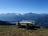 Thurner Alm Blick Richtung Süden hinten die Lienzer Dolomiten
