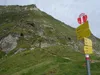 bei Makernischarte hinten Gipfelflanke Makernispitze