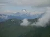 Blick vom Gipfel Makernispitze Richtung NW hinten Mitte der Großglockner Zoom