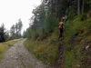 Aufstieg zur Polinikhütte Verlassen Forstweg