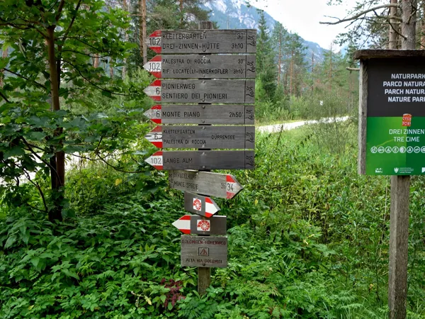 Aufstieg zum Gipfel Monte Piano