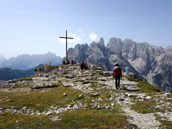 Ankunft Suedgipfel Monte Piana