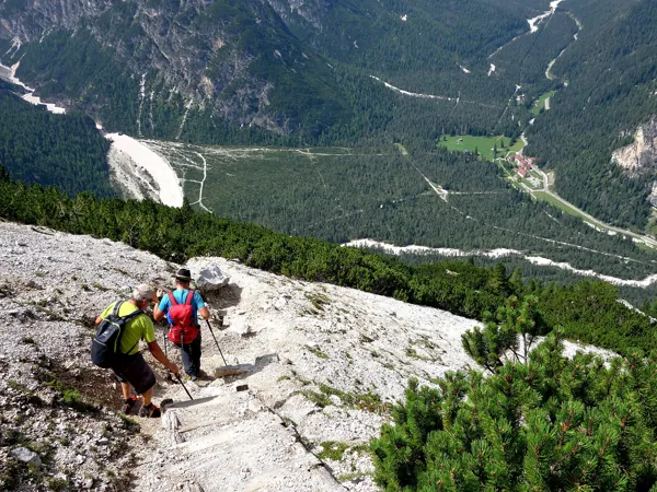 Abstieg ueber Touristensteig