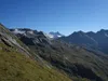 vom Thiemehüttl Aufstieg zum Gipfel Nussingkogel hinten Bildmitte der Großglockner