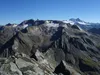 Blick vom Gipfel Nussingkogel Richtung NO rechts der Großglockner links der Muntanitz