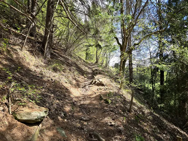 Aufstieg zum Oblasser Stausee