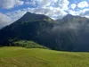 von Hinteregg Aufstieg zur Nürnitzalm Blick links zum Nussingkogel