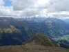 Blick vom Gipfel Ochsenbug Richtung SO hinten die Schobergruppe unten Matrei