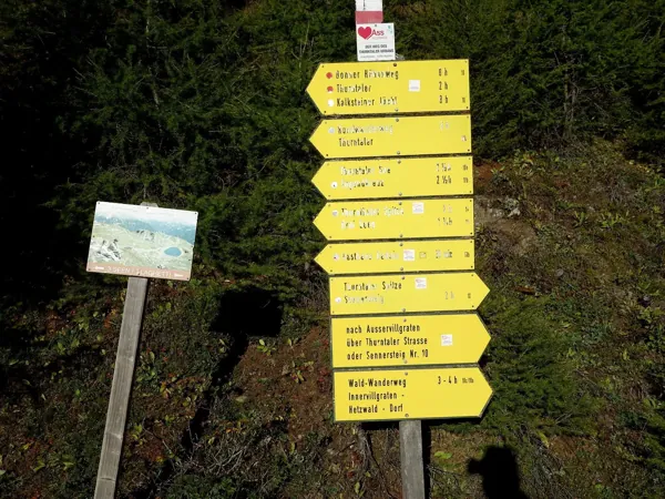 Aufstieg zum Gasthof Gadein
