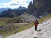vom Schartenweg Richtung Lavaredohütte