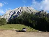 Start kurz vor der Wurzenalm hinten das Reißkofelmassiv