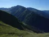 von Oberstalleralm Aufstieg Richtung Wangesscharte Blick Richtung Kaschaswand
