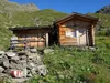 von Oberstalleralm Aufstieg Richtung Wangesscharte bei Almhütte