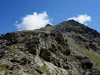 von Wangesscharte Aufstieg Richtung Gipfel Rote Spitze