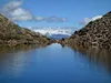beim Abstieg Abstecher zum Gschrittsee hinten der Großglockner Zoom