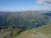 Blick vom Gipfel Rotes Kinkele Richtung Westen unten Kamelisenalm