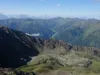 Blick vom Gipfel Rotes Kinkele Richtung SW Bildmitte Kalkstein