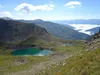 Abstieg vom Gipfel Rotes Kinkele Richtung Öwelenke bei Remessee