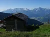 von der Rottmann Alm Richtung Thurner Alm bei Stanis Alm Blick Richtung Lienzer Dolomiten