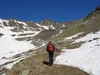 von Thurner Alm Richtung Alkuser Scharte Bildmitte das Rotgabele