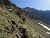 von Thurner Alm Richtung Alkuser Scharte Bildmitte die Schleinitz