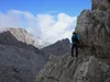 über den Klettersteig zum Gipfel Seekofel