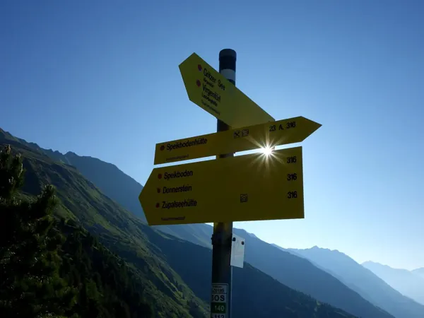 Aufstieg von der Speikbodenhütte zum Speikoden