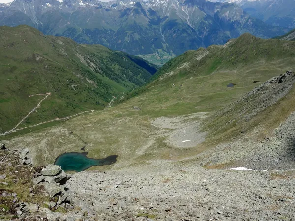 von der Zupalseehütte zum Speikboden Blick zurück auf Aufstieg
