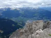 Gipfel Spitzkofel Blick Richtung Norden hinten die Schobergruppe unten Lienz