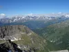 Blick vom Gipfel Stellkopf Richtung WNW hinten die Schobergruppe