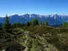 von Winklerner Hütte zum Gipfel Straßkopf hinten die Lienzer Dolomiten