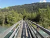über den Radweg von Lienz bis Mittewald Steg über die Drau