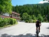 Beginn Anstieg Richtung Leckfeldalm bei Alpenhotel Weitlanbrunn