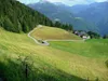 Abfahrt vom Marterle nach Witschdorf bei Wiesenbaür