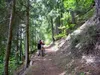 Singletrail Richtung Plone kurze Schiebepassage