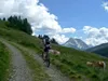 Auffahrt auf den Passo Silvella hinten Crode dei Longerin