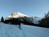 vom Start bis zur Kerer-Hochalm links die Bretterspitze