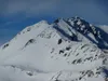 Blick vom Gipfel Finsterkofel auf Gumriaul 10x Zoom