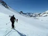 Abfahrt beim Zirmsee entlang rechtes Ufer