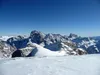 Blick vom Gipfel Hochebenkofel Richtung Osten li Dreischusterspitze
