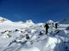 vor Grünseehütte hinten li Hochgasser vorne Mitte Bärenköpfe
