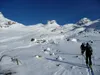 vor Grünseehütte hinten Mitte li Hochgasser vorne Mitte Bärenköpfe