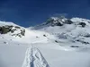 Hänge vor Gipfel Hochgasser hinten Bärenköpfe